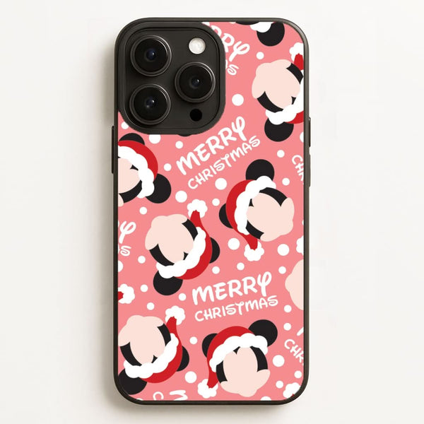 Merry Christmas Cartoon Mouse Pattern Phone Case for Apple iPhone, Samsung Galaxy, Huawei and Google Pixel