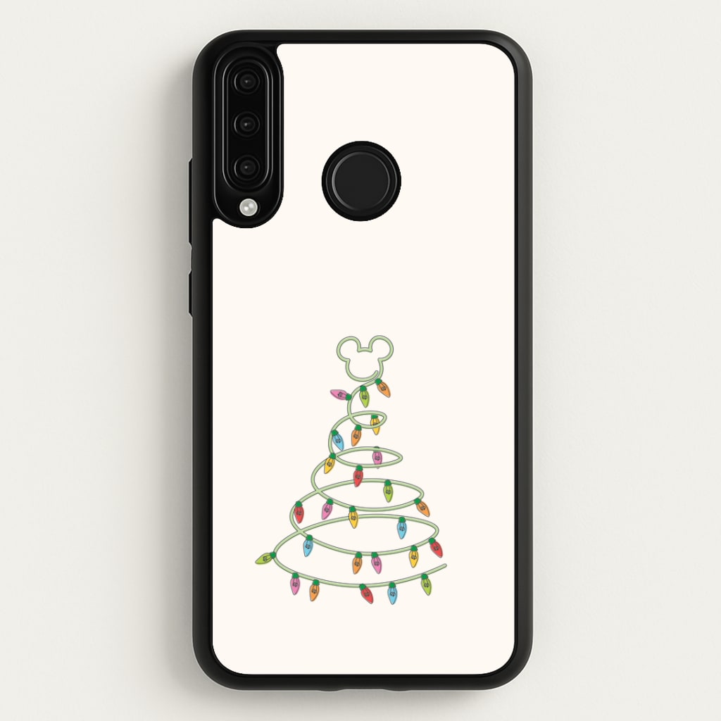 Cartoon Mouse Christmas Tree Lights Huawei P30 Lite Case