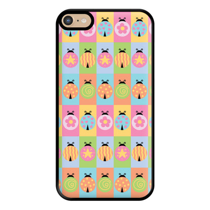 Cartoon Ladybugs Colourful Pattern iPhone 6 Plus / 7 Plus / 8 Plus Case