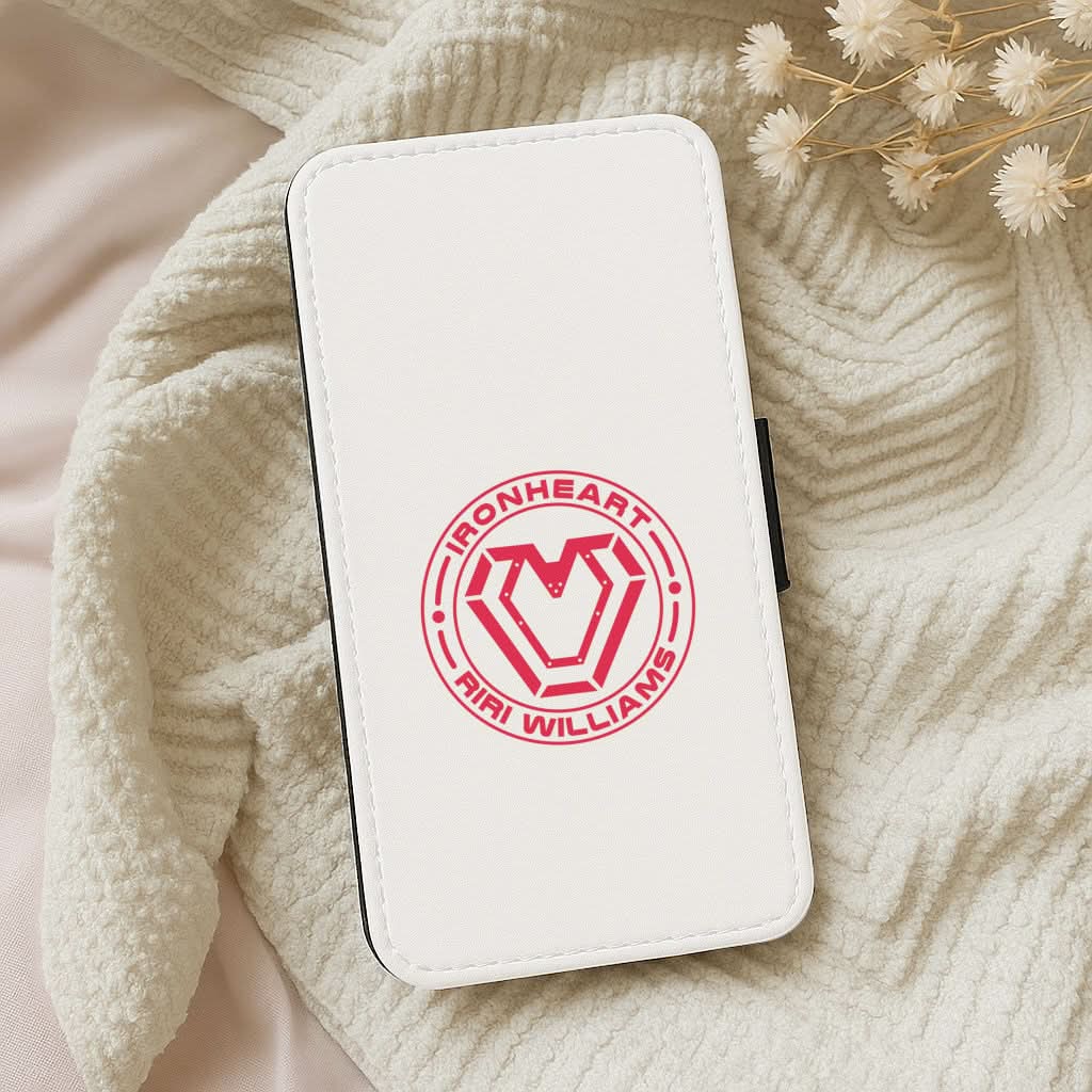 Metal Heart Riri Leather Phone Case