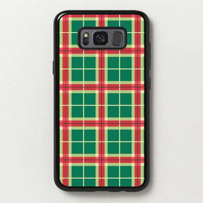 Red And Green Tartan II Christmas Pattern Galaxy S8 Plus Case