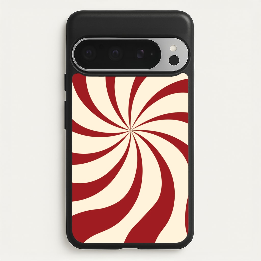 Peppermint Swirl Pattern Google Pixel 9 Pro XL Case