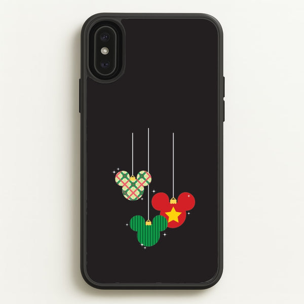 Cartoon Mouse Hanging Baubles iPhone XS Max Case