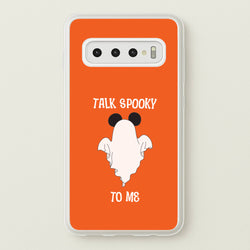 Talk Spooky To Me Mouse Ghost Galaxy S10 Case