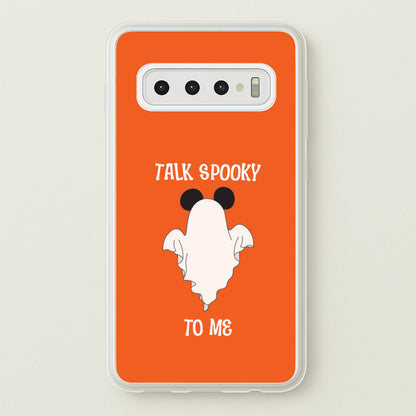 Talk Spooky To Me Mouse Ghost Galaxy S10 Plus Case