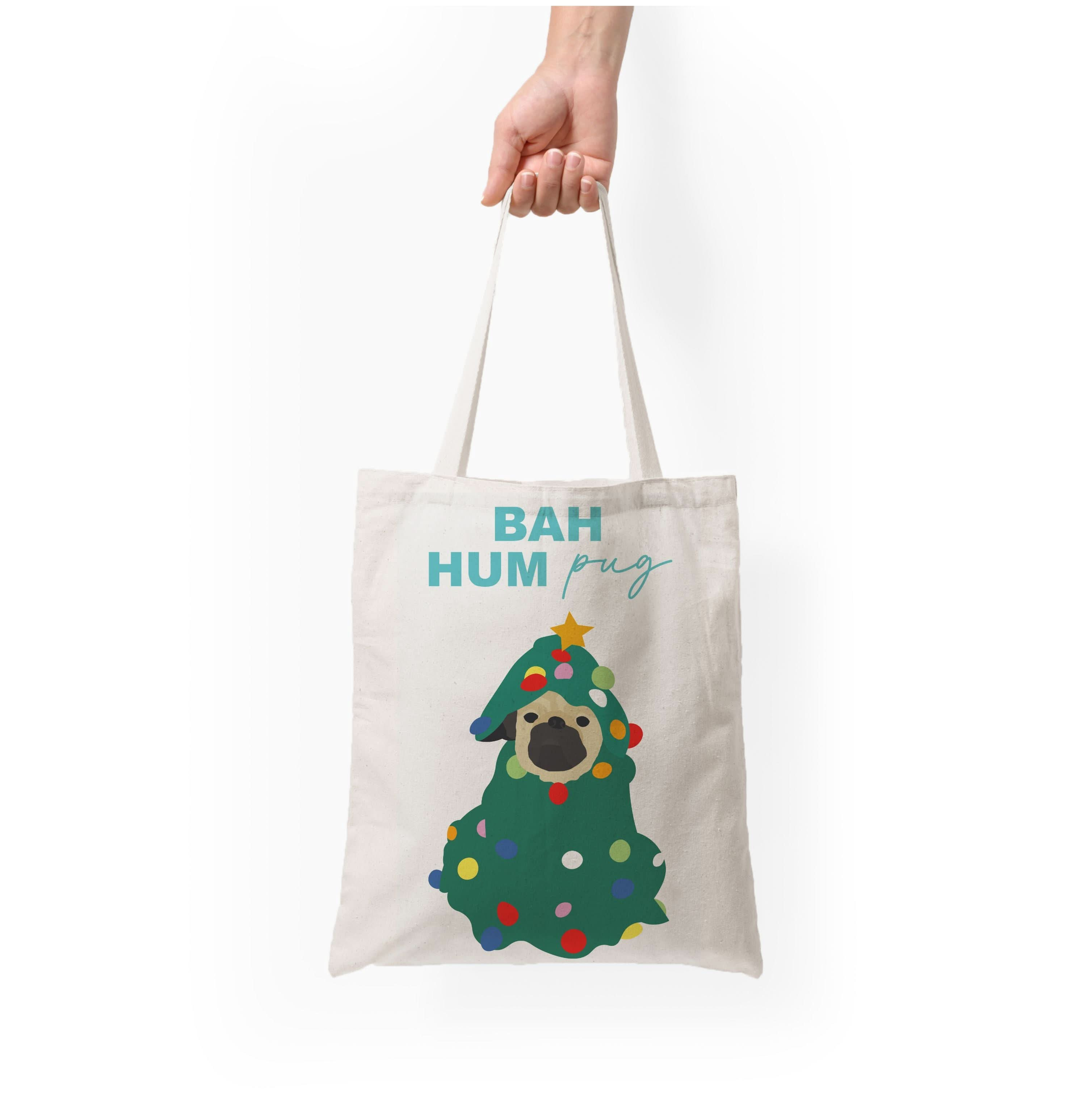 Bah Hum Pug Tote Bag