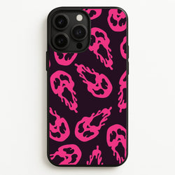 Trippy Ghost Face Pattern iPhone 13 Pro Max Case
