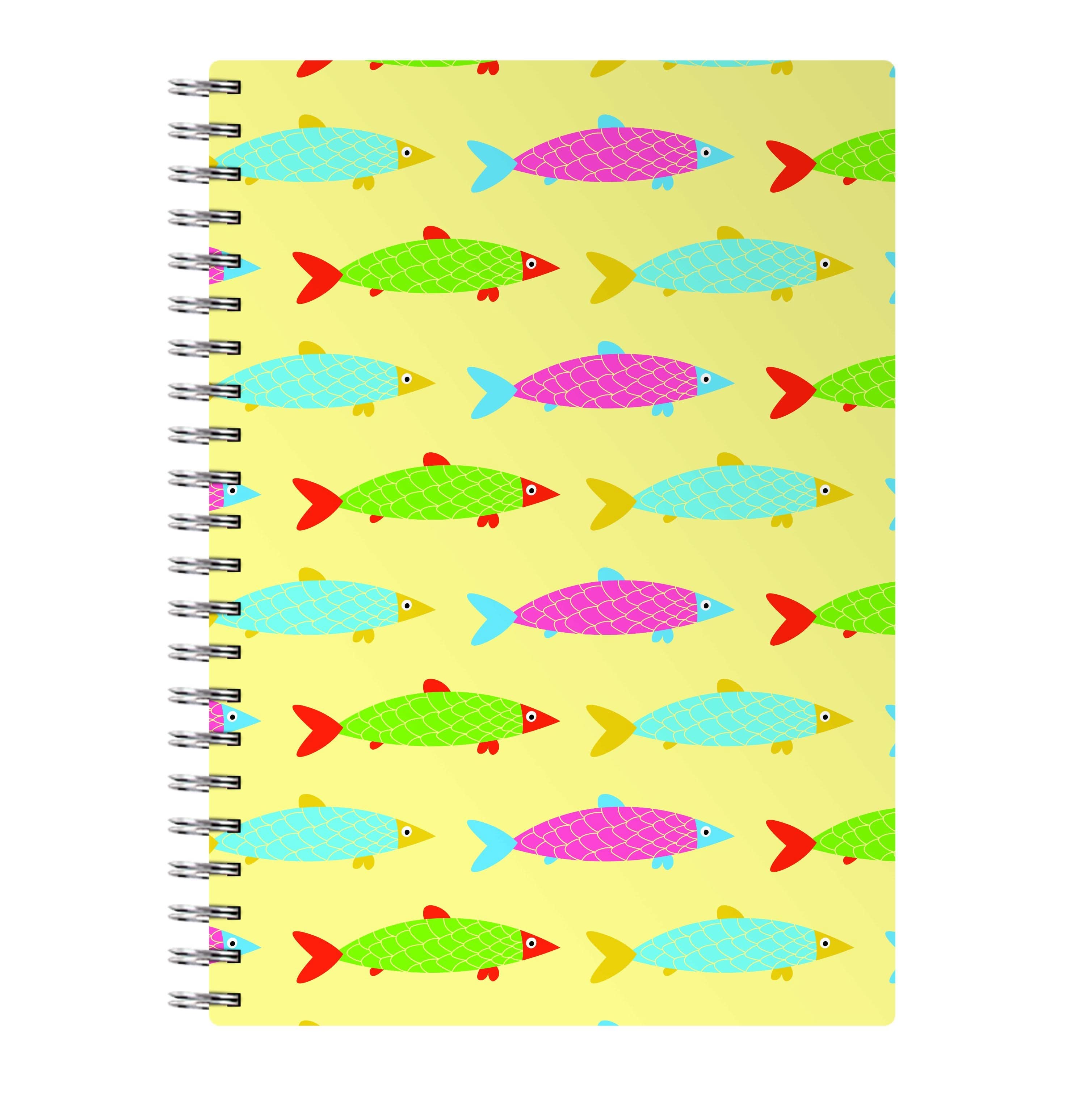 Colourful Cartoon Fish Pattern Notebook
