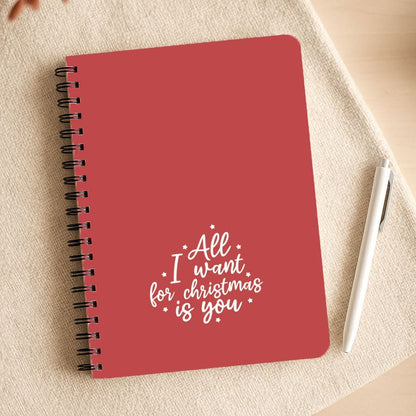 All I Want For Christmas Is You Stars Notepad