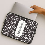 Personalised School Notebook Laptop Sleeve 2