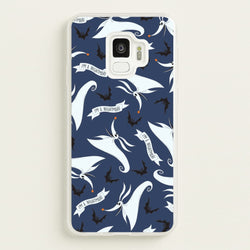 Skeleton Dog And Bats Pattern Galaxy S9 Case