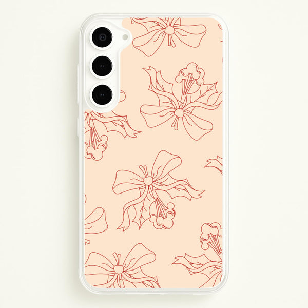 Cartoon Mouse Holly Pattern Galaxy S23 Case