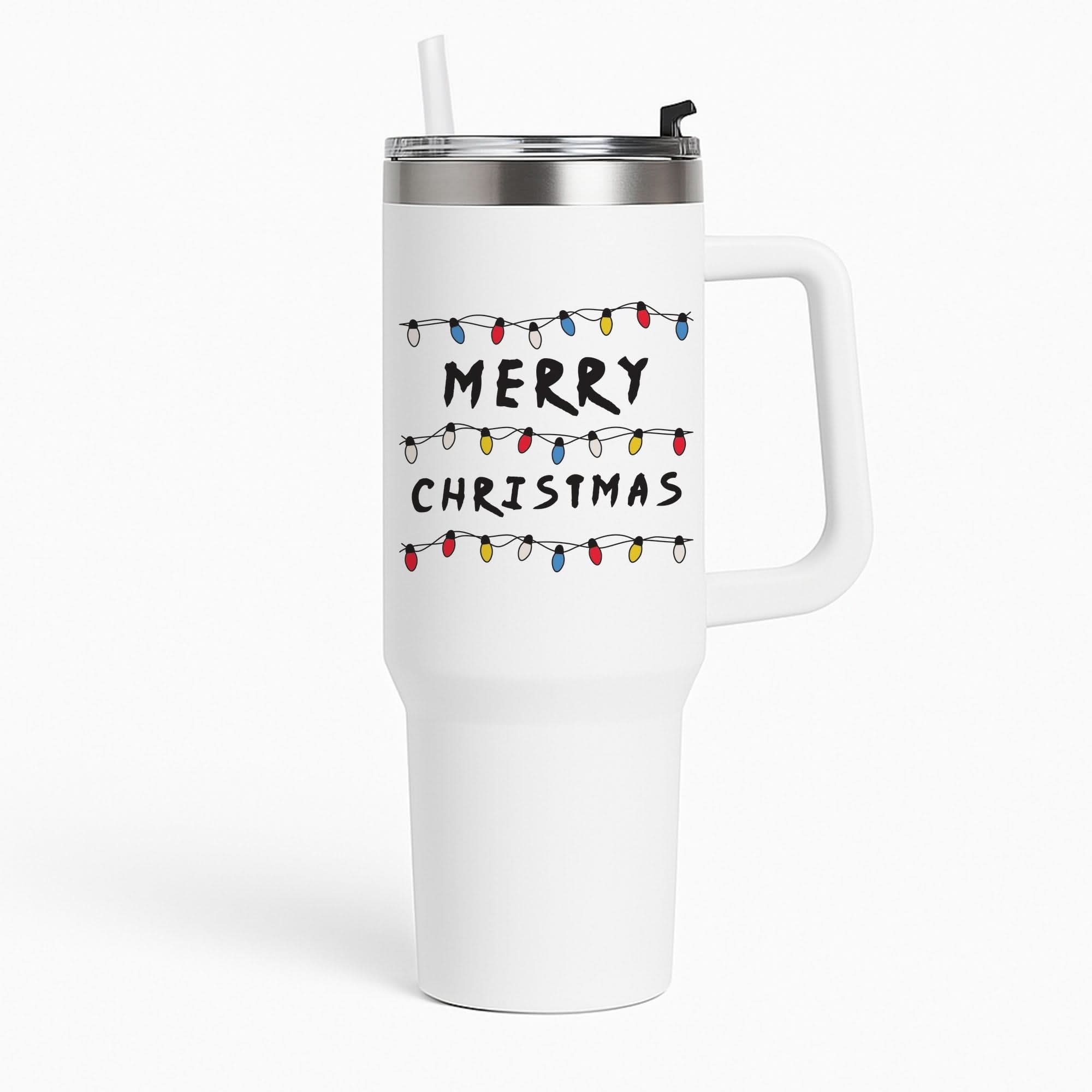 Merry Christmas String Lights Tumbler