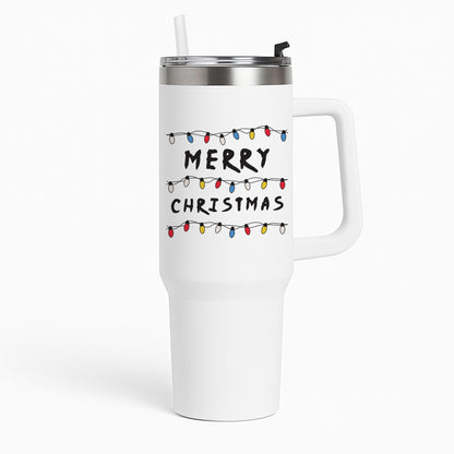Merry Christmas String Lights Tumbler