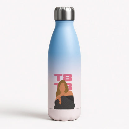 T8 Pink  Blue Water Bottle