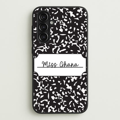 Personalised School Notebook Galaxy A16 Case