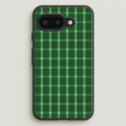 Dark Green Tartan Christmas Pattern Google Pixel 9a Case