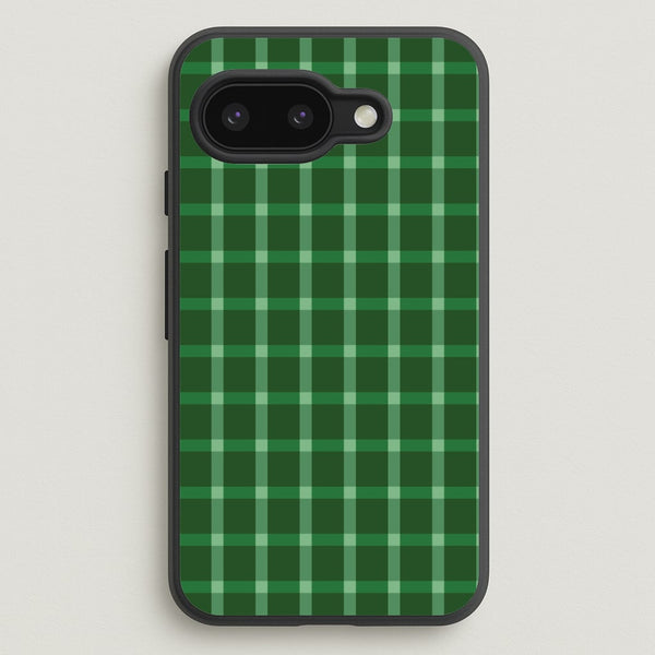 Dark Green Tartan Christmas Pattern Google Pixel 9a Case