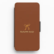 Autumn Baby Flip / Wallet Phone Case 1