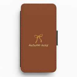 Autumn Baby Flip / Wallet Phone Case