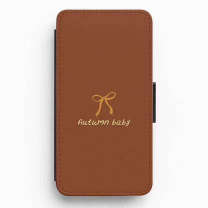 Autumn Baby Flip / Wallet Phone Case