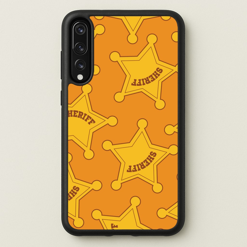 Sheriff Badge Pattern Huawei P20 Pro Case