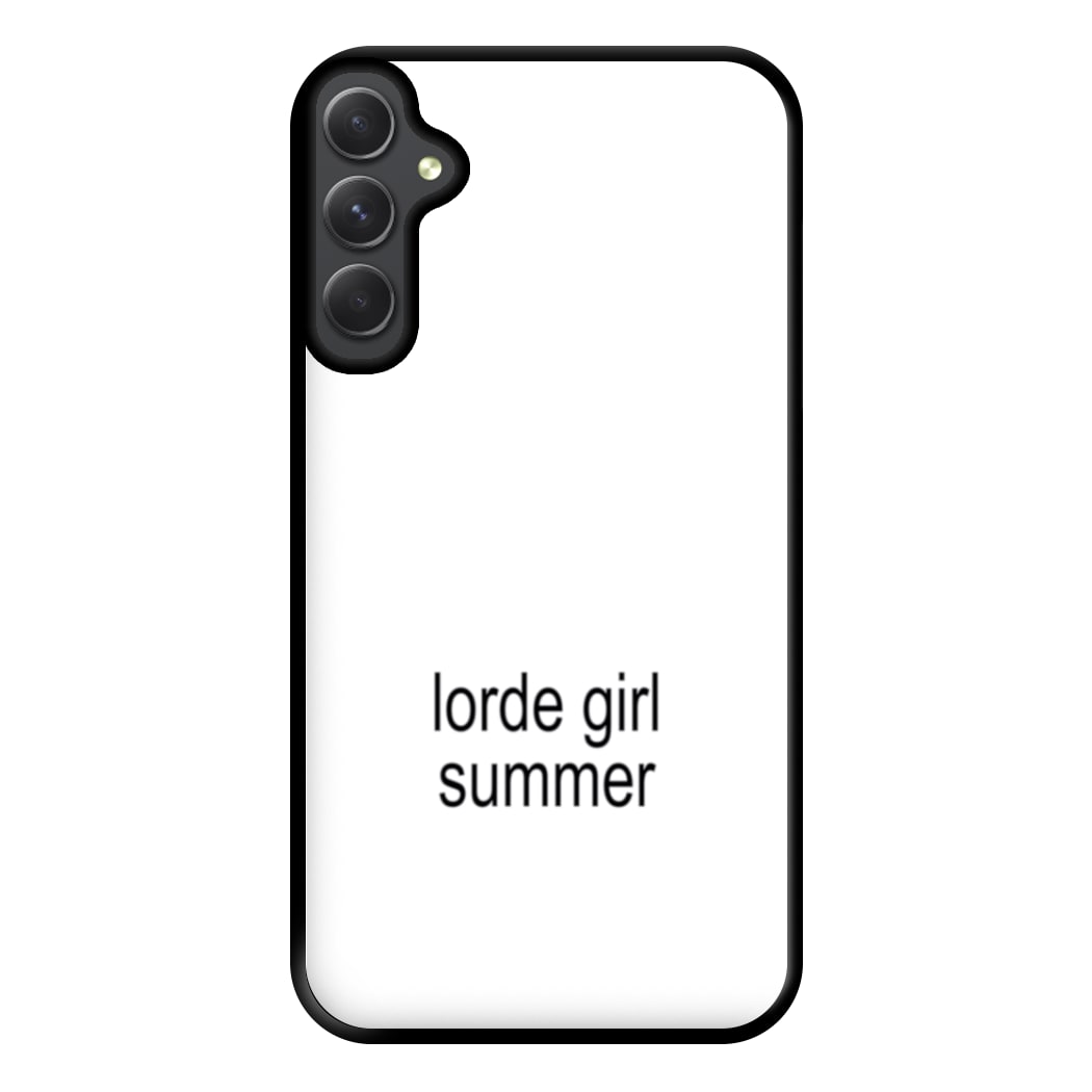 Lorde Girl Summer Galaxy A34 Case
