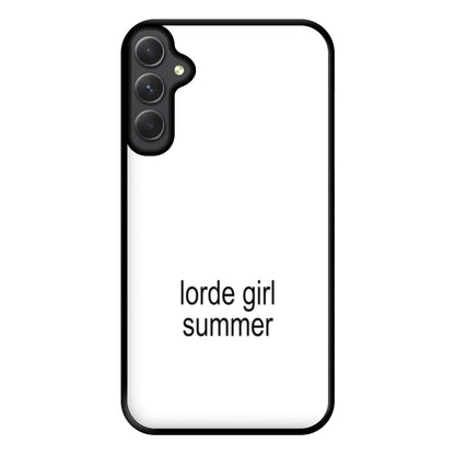 Lorde Girl Summer Galaxy A34 Case