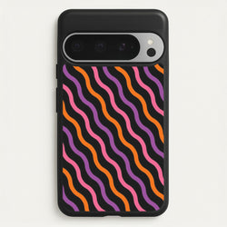 Wavy Abstract Halloween Pattern Google Pixel 9 Pro XL Case