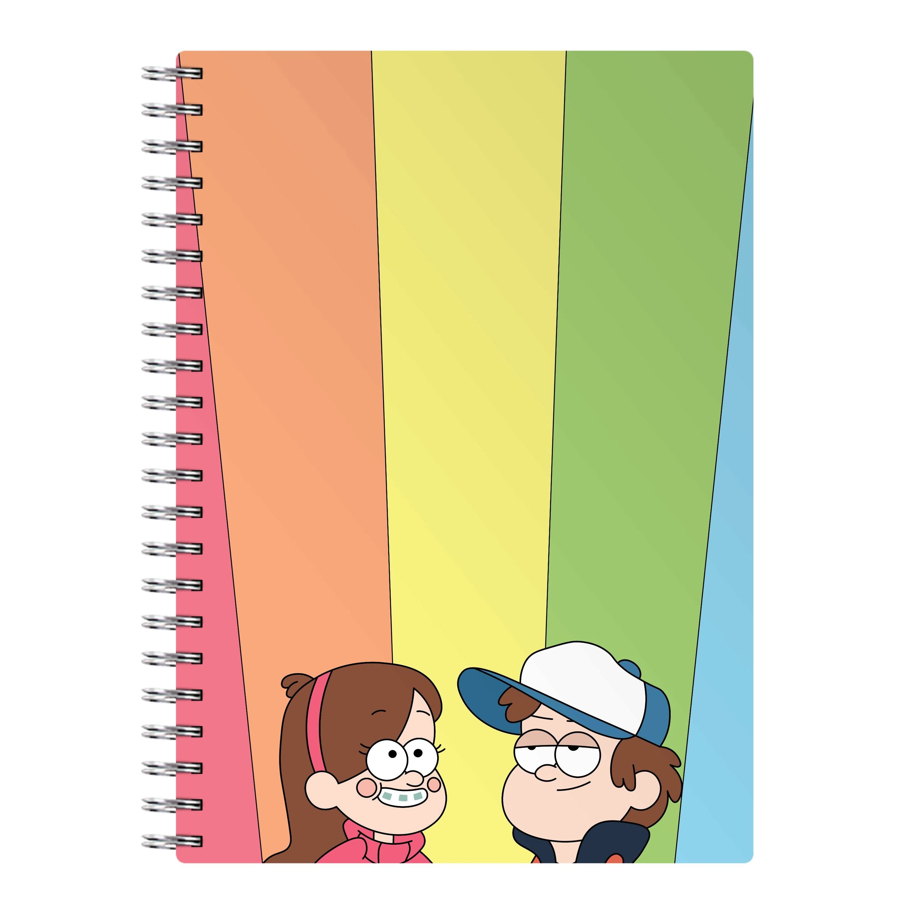 Mabel And Dipper Rainbow Notebook