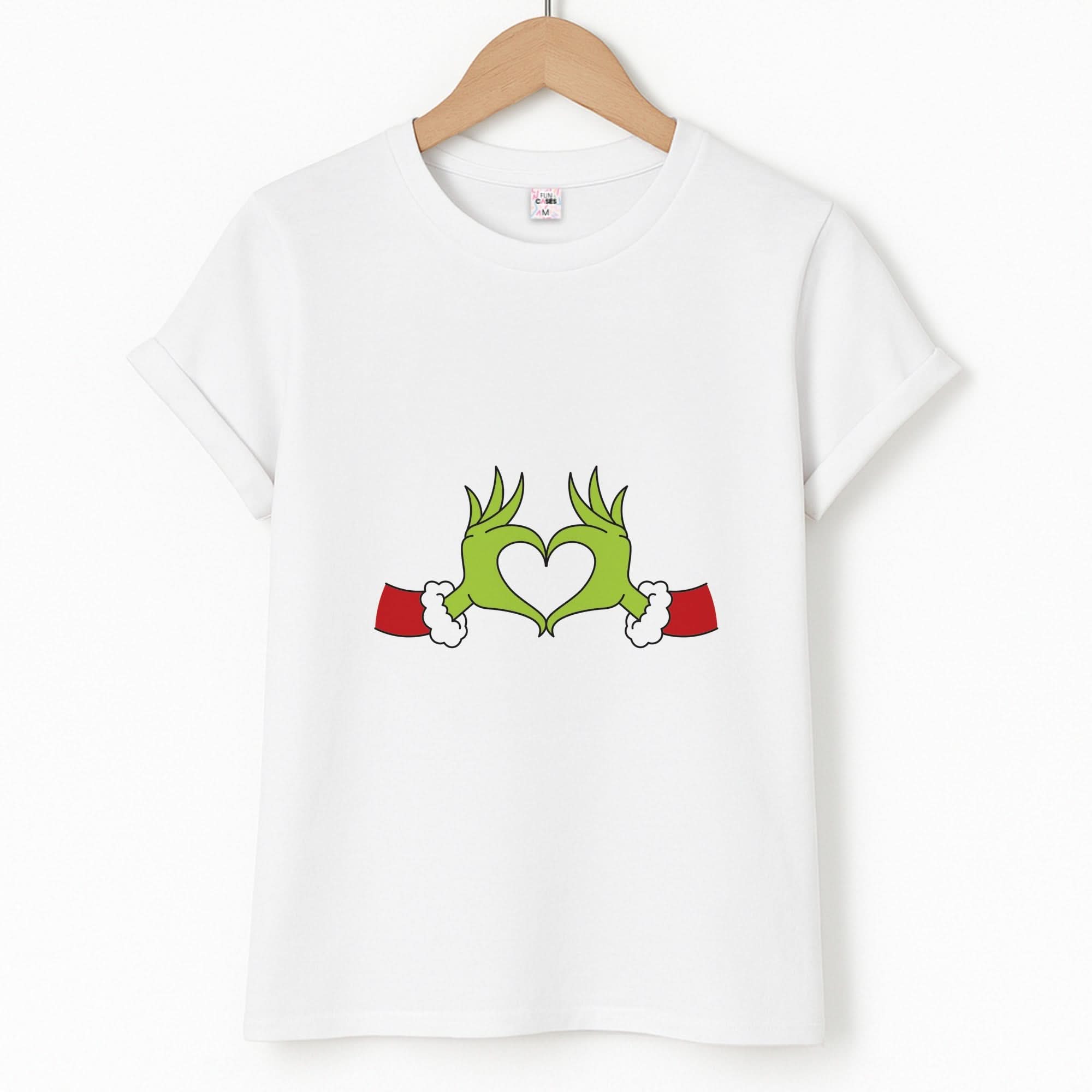 Christmas Green Heart T-Shirt
