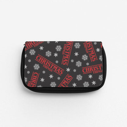 Christmas Things Snowflake Pattern Pencil Case