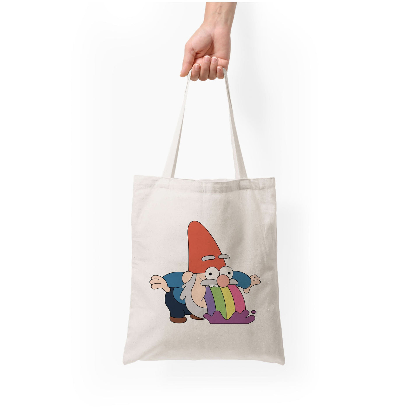 Garden Gnome Rainbow Tote Bag