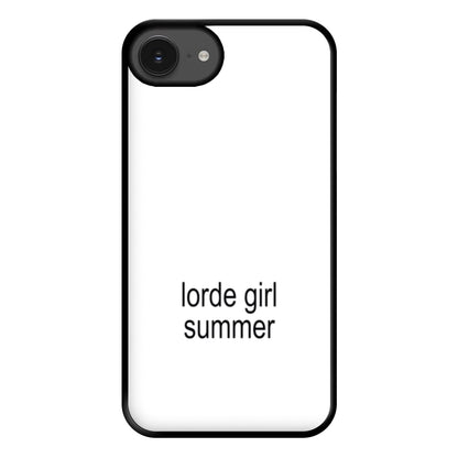Lorde Girl Summer iPhone 16e Case
