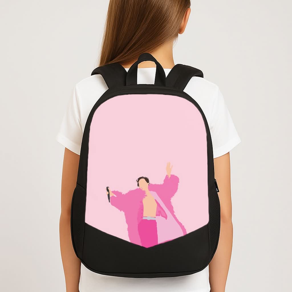 Harry Pink Coat  School Bag