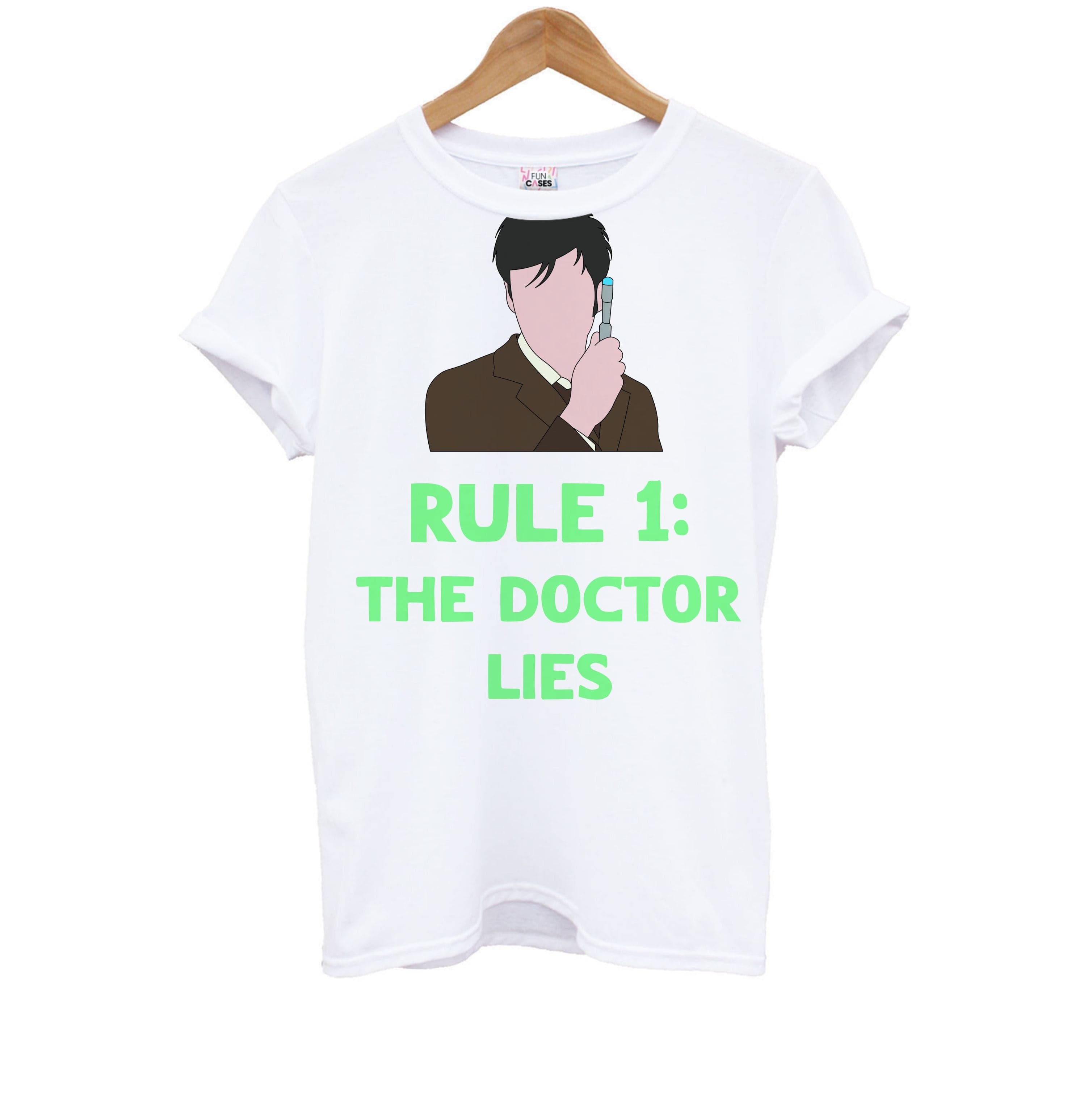 Rule 1: The Doctor Who Lies Kids T-Shirt