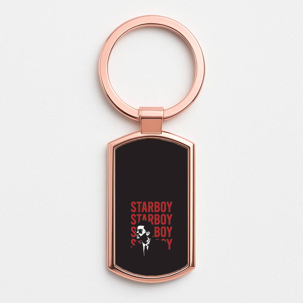 Starboy Singer Rose Gold Keyring