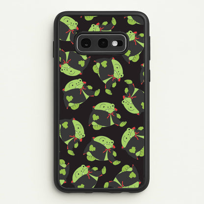 Vampire Frog Pattern  - Halloween Galaxy S10e Case