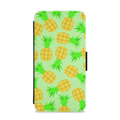 Pineapples Pattern Flip / Wallet Phone Case