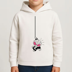 Pink Hanging Spider Hero  Boys Hoodie