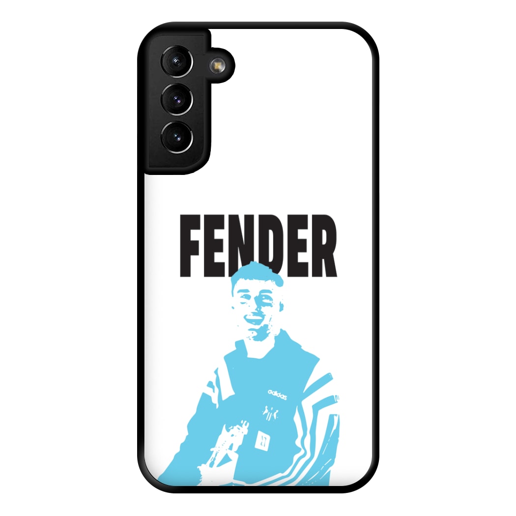 Fender Silhouette Blue Galaxy S21 Case