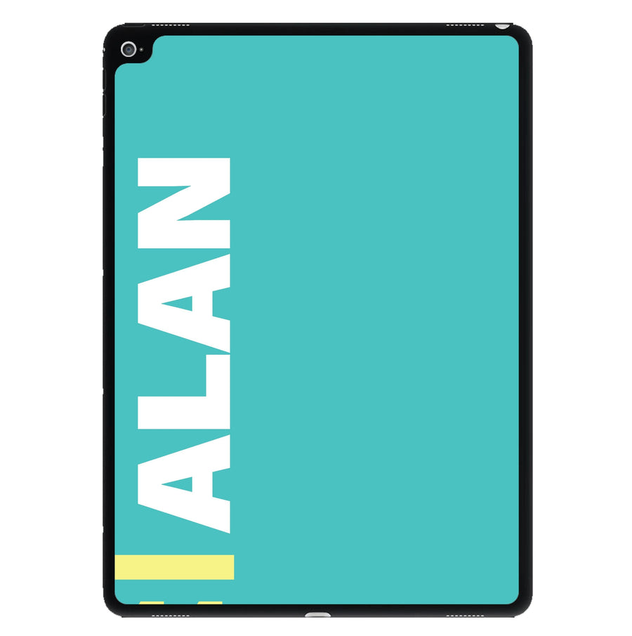 Personalised F1 Driver Blue iPad Case