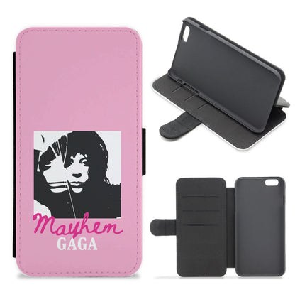 Pink Mayhem Gaga Flip / Wallet Phone Case