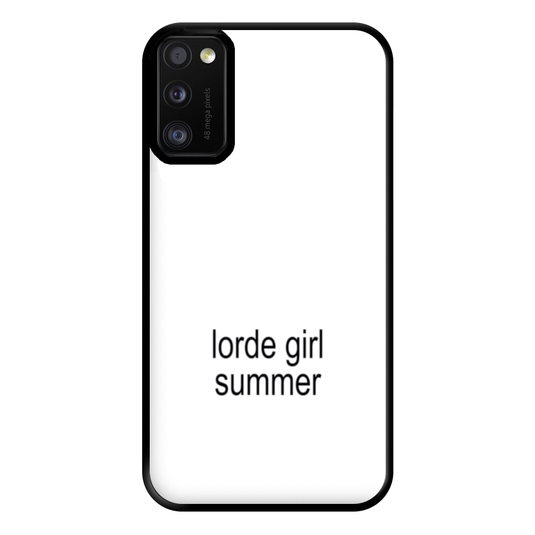 Lorde Girl Summer Galaxy A41 Case