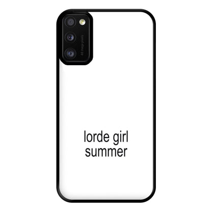 Lorde Girl Summer Galaxy A41 Case