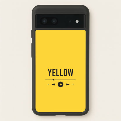 Yellow Music Player Google Pixel 7 Case
