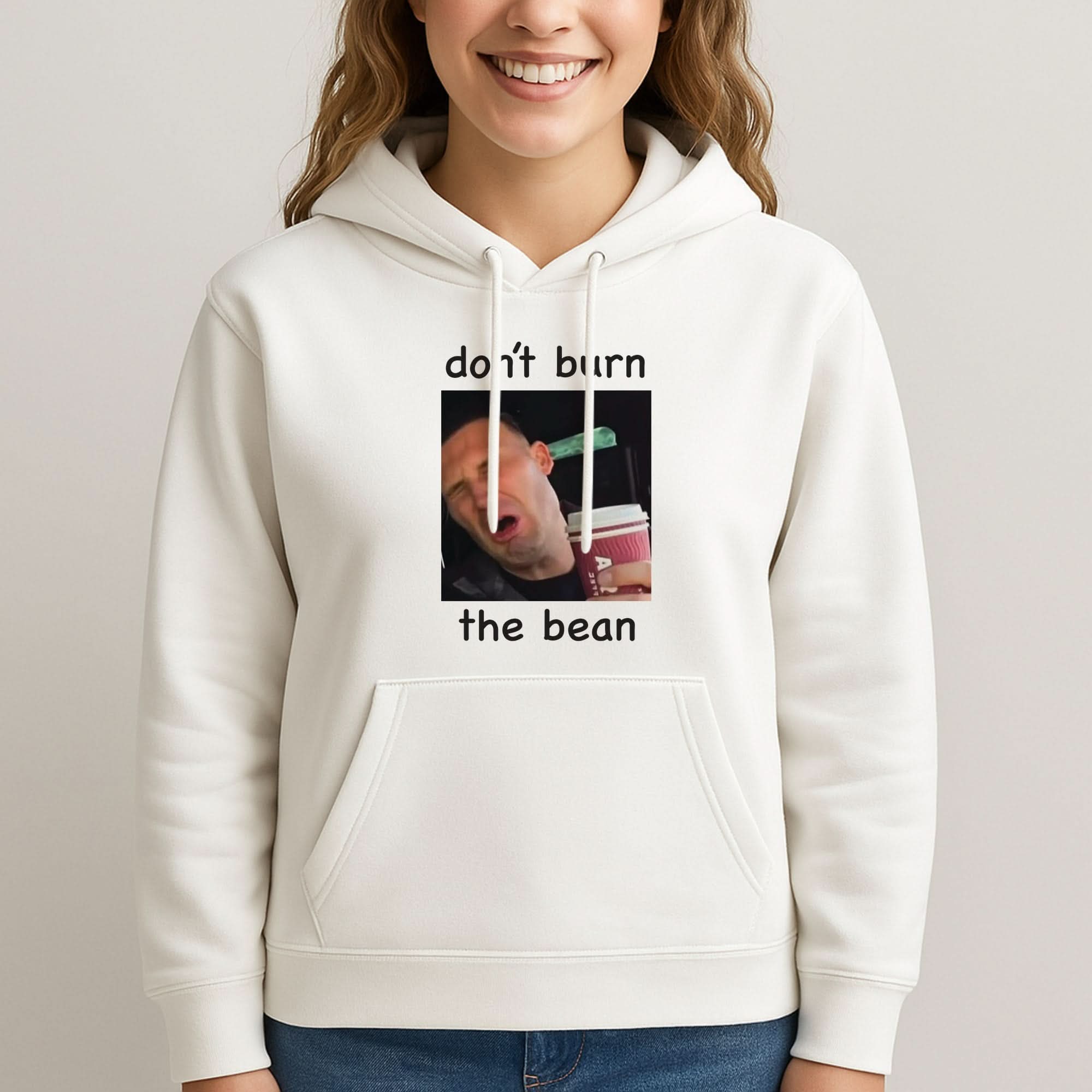 Don't Burn The Bean Womans Hooded Sweatshirt
