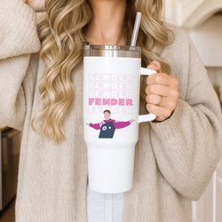 Fender Pink Sports Jersey Tumbler