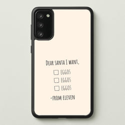 Eleven's Christmas List Galaxy A41 Case