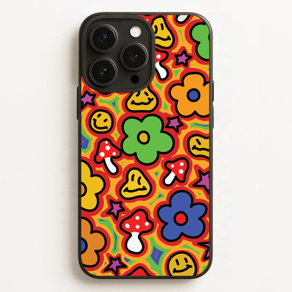 Rainbow Trip - Trippy Patterns Phone Case